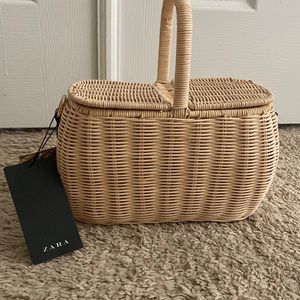 Zara picnic basket bag.